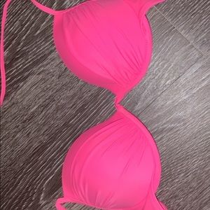 Pink bikini top